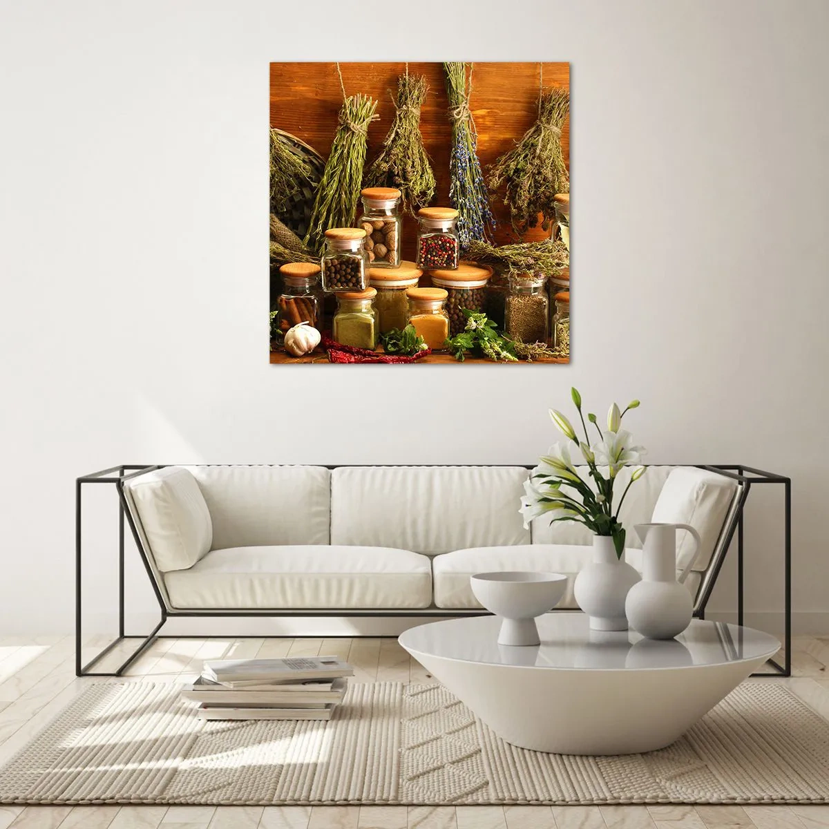 Quadro su vetro - Magie di cucina - 30x30 cm