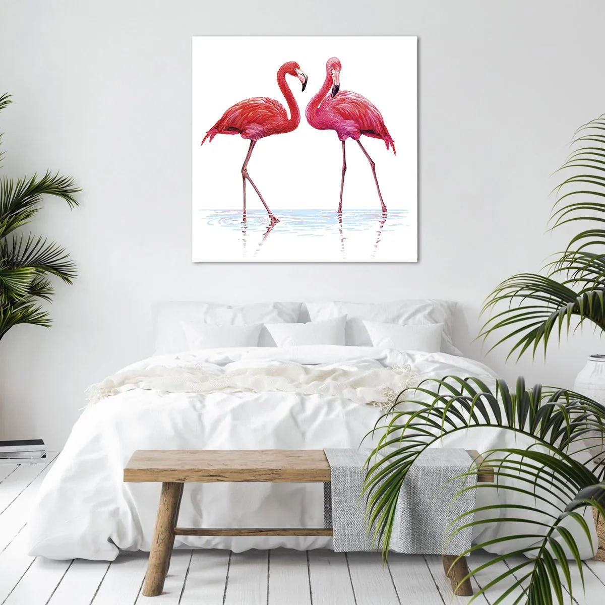 Quadro su tela - Stampe su Tela - Appuntamento in rosa - 40x40 cm