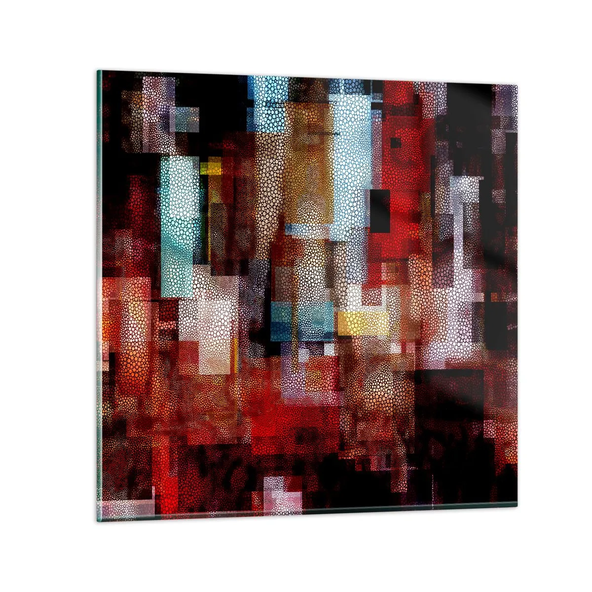 Quadro su vetro - Confusione aggrovigliata - 30x30 cm