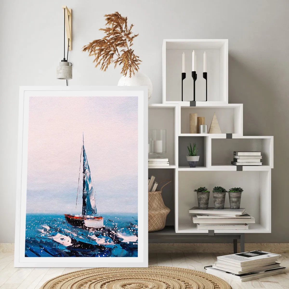 Poster in cornice bianca - Fratellanza nel vento - 61x91 cm