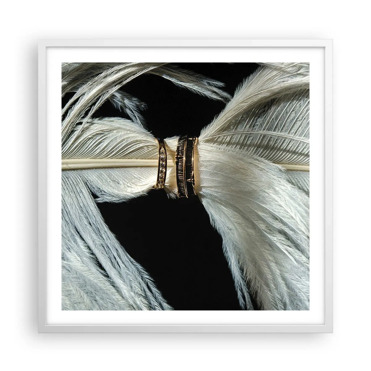 Poster in cornice bianca - ...e non ti lascerò... - 60x60 cm