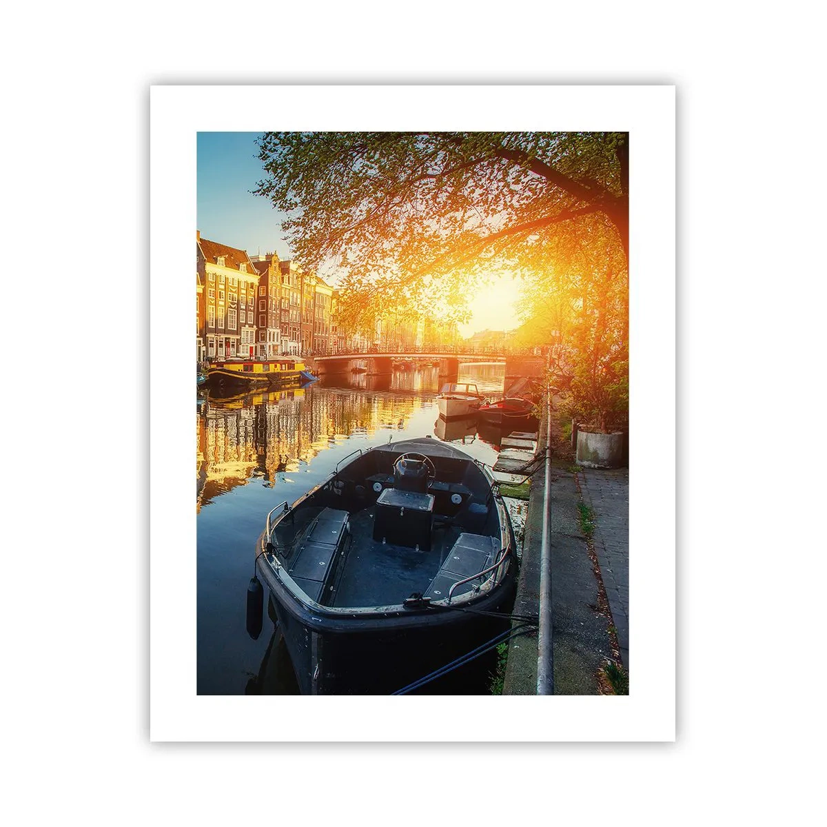 Poster - L'alba ad Amsterdam - 40x50 cm