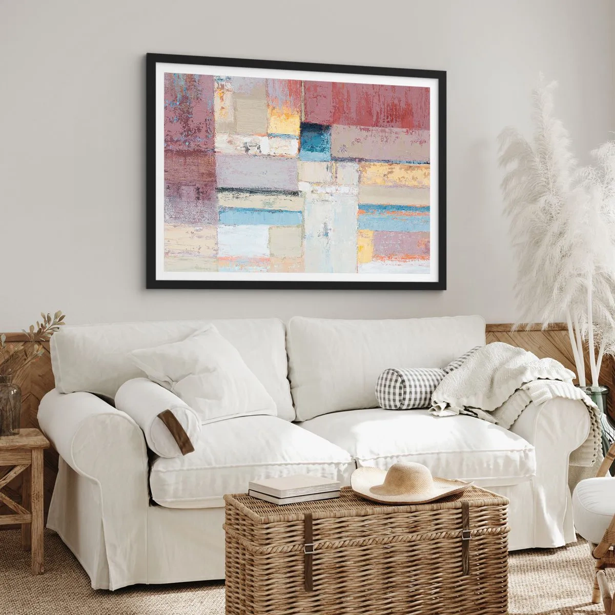 Poster in cornice nera - La pace della geometria - 50x40 cm