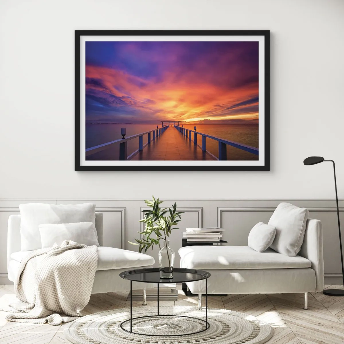 Poster in cornice nera - Senza fine - 50x40 cm
