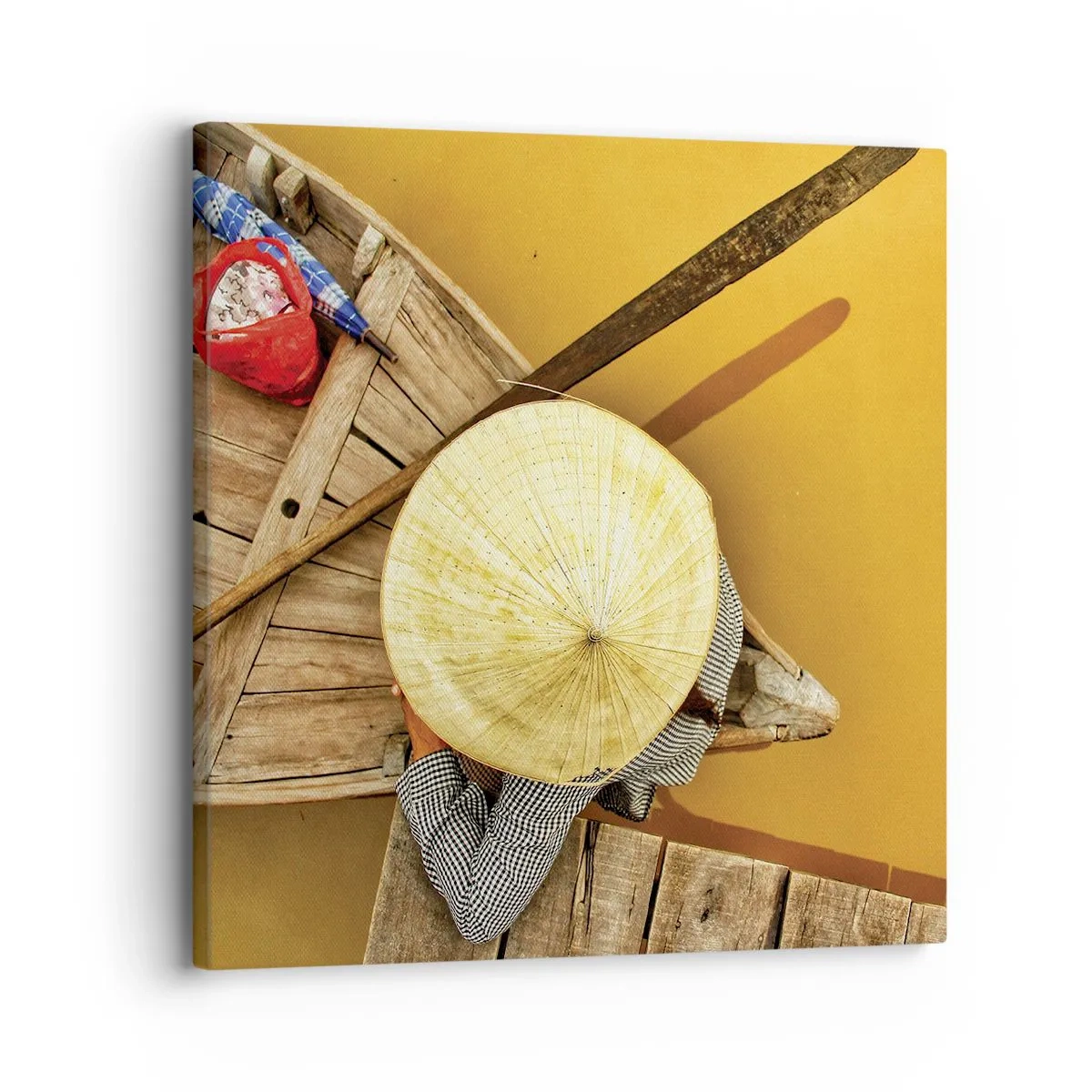 Quadro su tela - Stampe su Tela - Vita sul Fiume Giallo - 30x30 cm