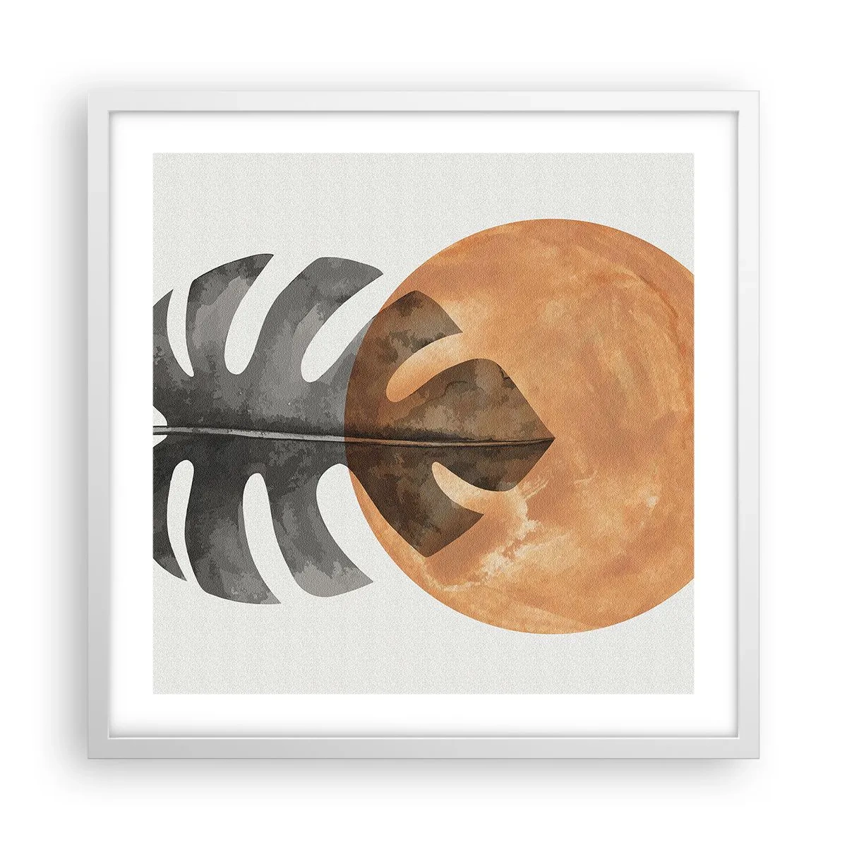 Poster in cornice bianca - Sempre il sole - 50x50 cm