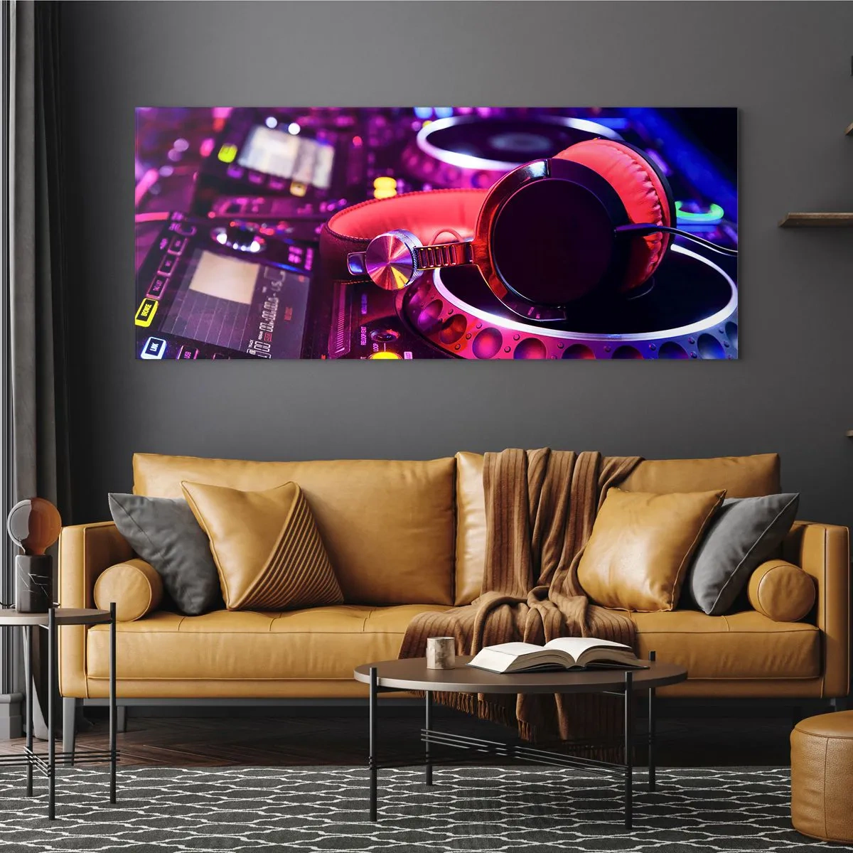 Quadro su vetro - Prima che inizi la festa - 90x30 cm