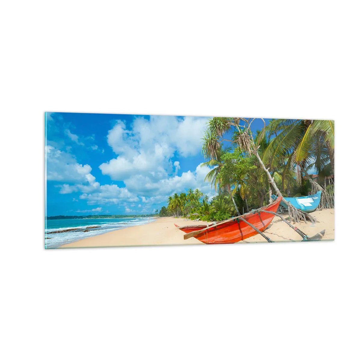 Quadro su vetro - La bellezza dei tropici - 100x40 cm