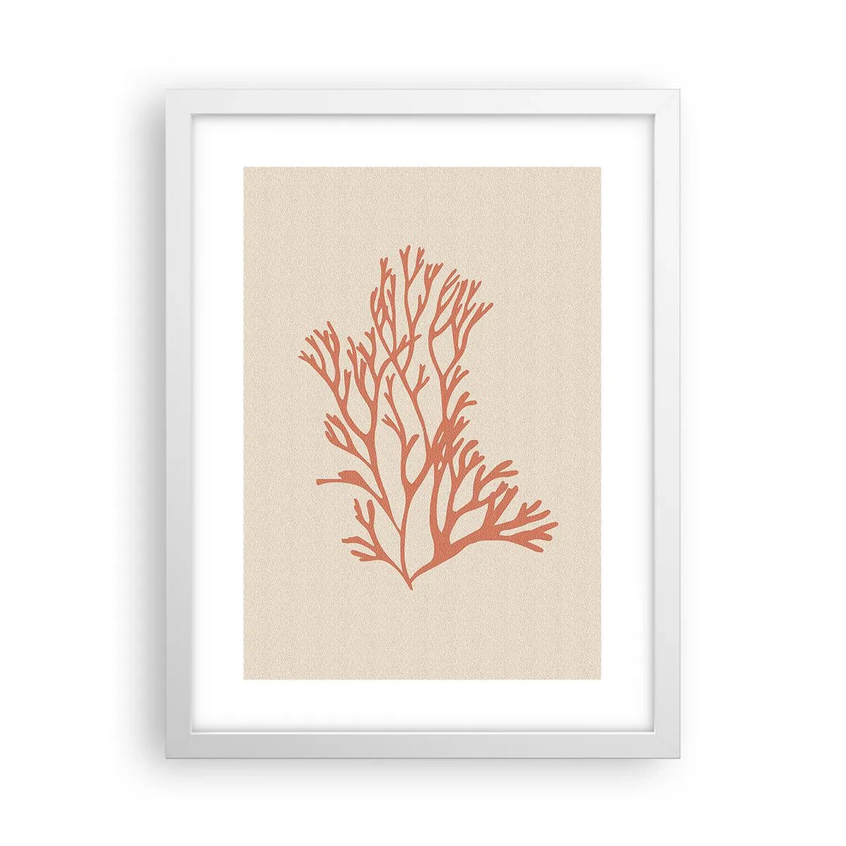 Poster in cornice bianca - Filigrana di corallo - 30x40 cm