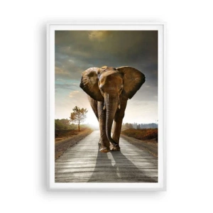 Poster in cornice bianca - E non nel negozio di cristalli - 70x100 cm