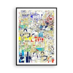 Poster in cornice nera - Semplicemente bello da vedere - 70x100 cm