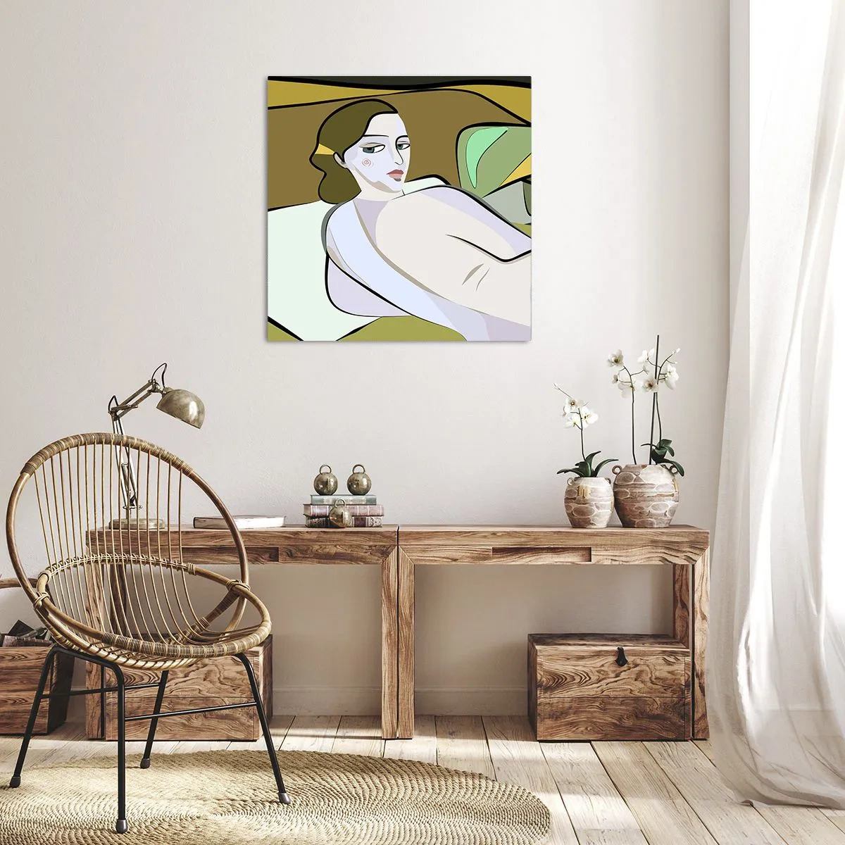 Quadro su tela - Stampe su Tela - Ritratto intimo - 30x30 cm
