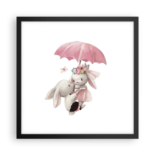 Poster in cornice nera - Questo è proprio amore - 40x40 cm