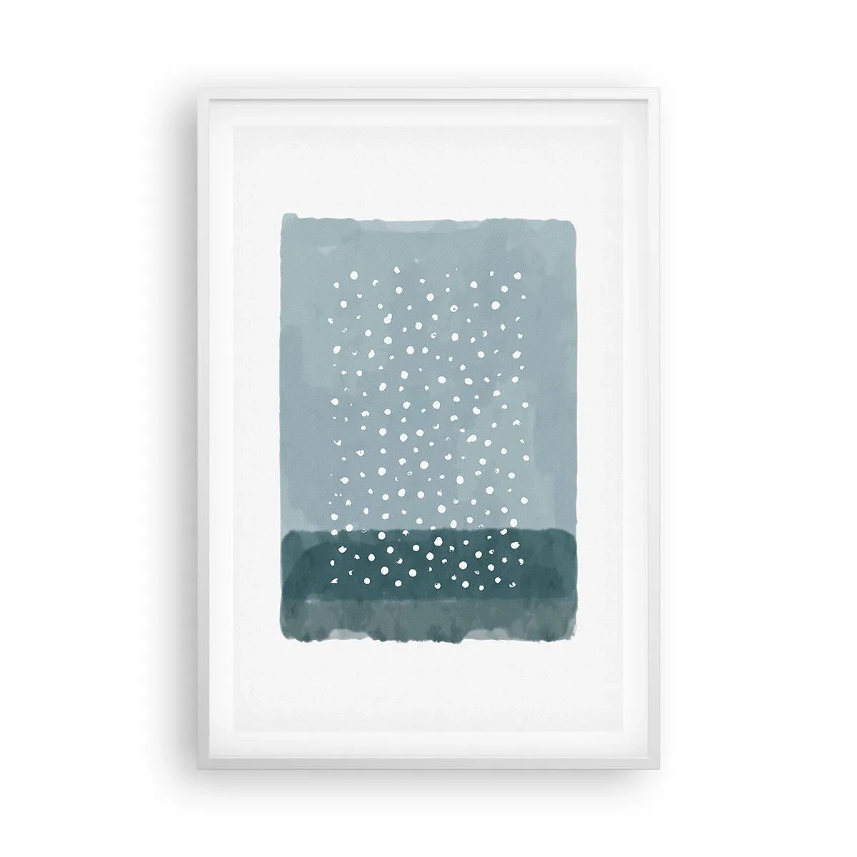 Poster in cornice bianca - Spuntate nel blu - 61x91 cm