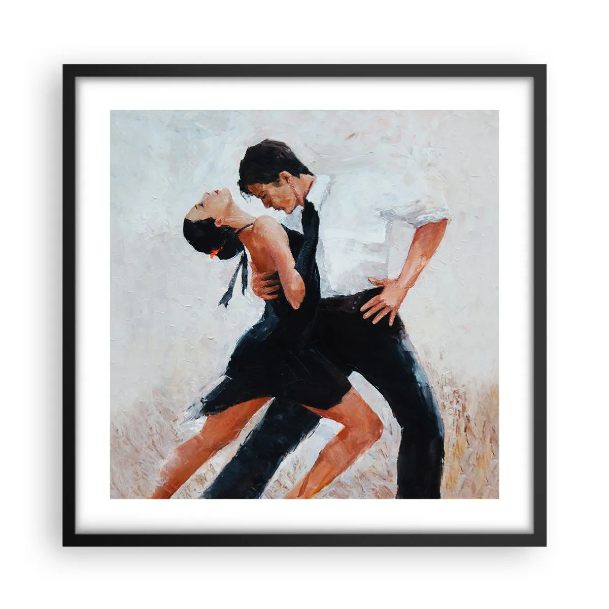 Poster in cornice nera - Il tango dei miei sogni - 50x50 cm
