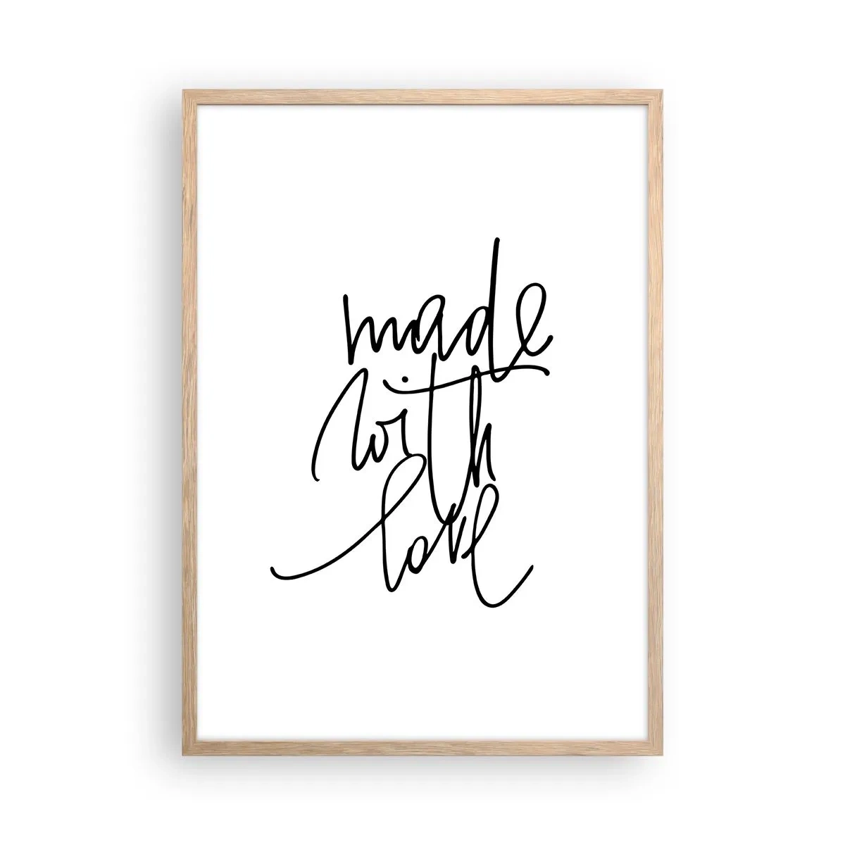 Poster in cornice rovere chiaro - La migliore marca - 50x70 cm