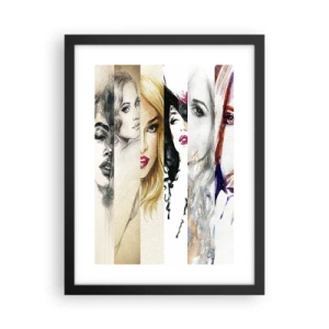 Poster in cornice nera - E sei sempre tu - 30x40 cm