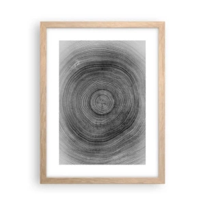 Poster in cornice rovere chiaro - I segni del tempo - 30x40 cm