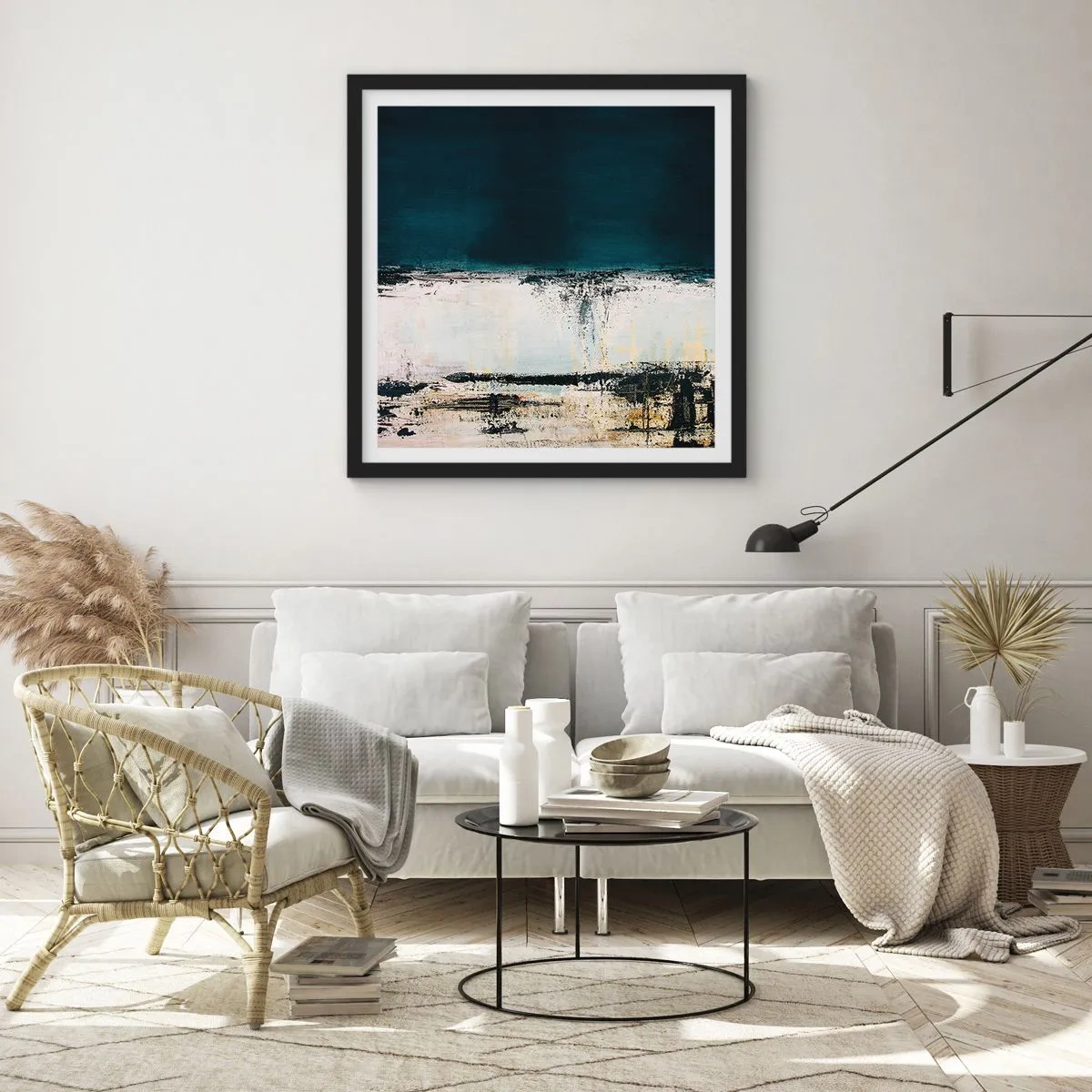 Poster in cornice nera - Composizione orizzontale - 50x50 cm