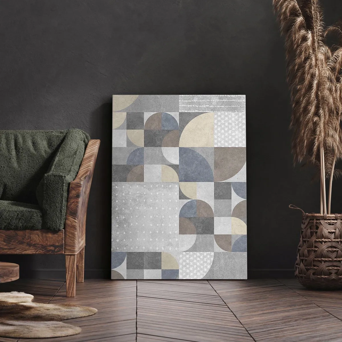 Quadro su tela - Stampe su Tela - Fantasia di ceramica - 65x120 cm