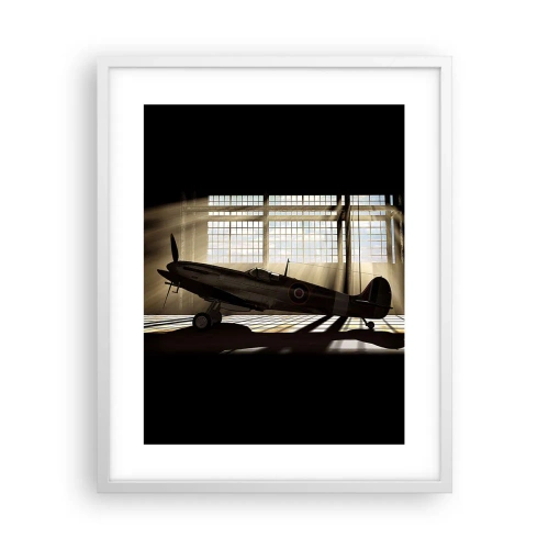 Poster in cornice bianca - Il riposo del guerriero - 40x50 cm