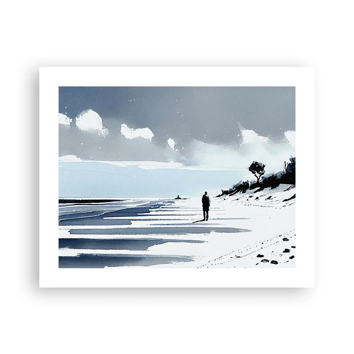 Poster - Solo con se stesso - 50x40 cm