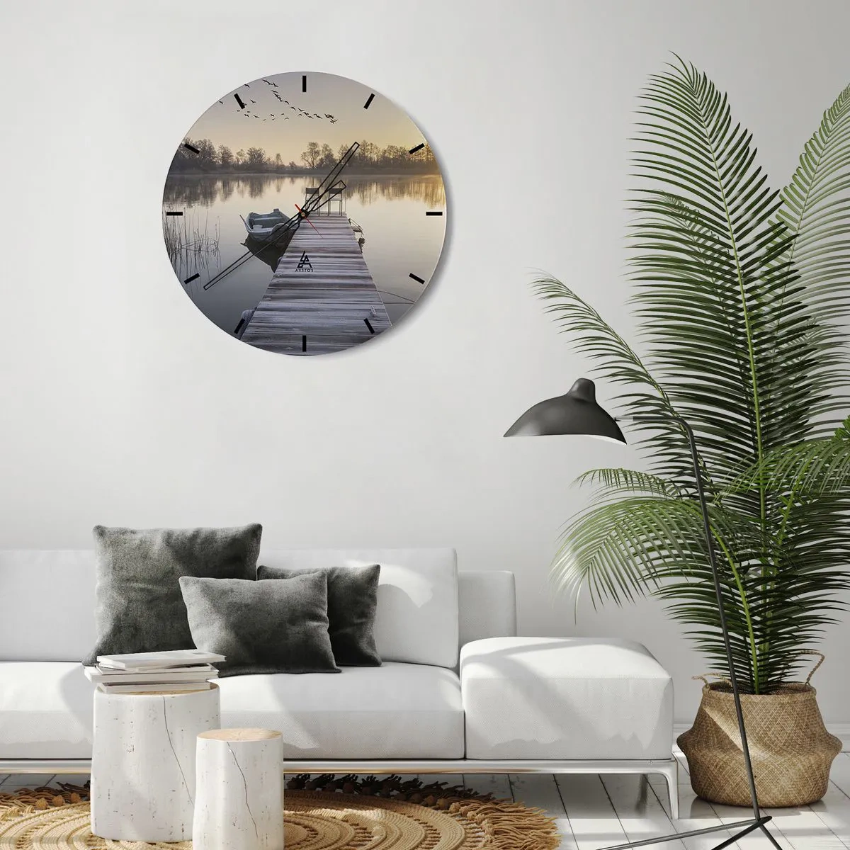 Orologio da parete - Orologio in Vetro - Tornerò un giorno - 40x40 cm