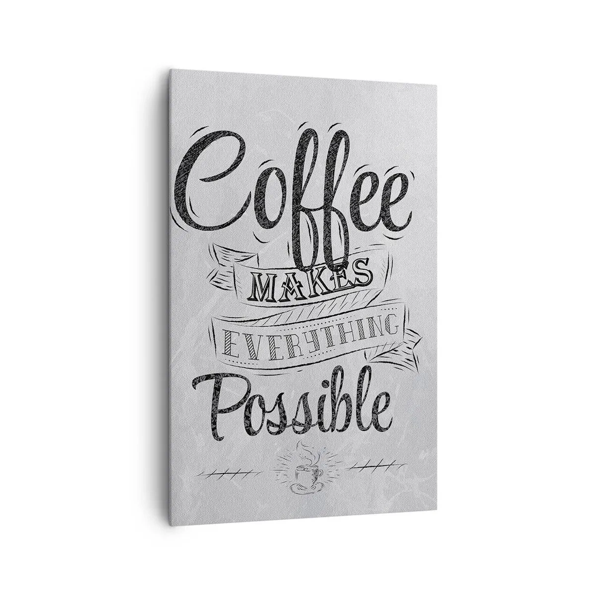 Quadro su tela - Stampe su Tela - Come non amare il caffè - 80x120 cm