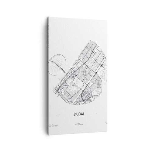 Quadro su tela - Stampe su Tela - Anatomia di Dubai - 45x80 cm