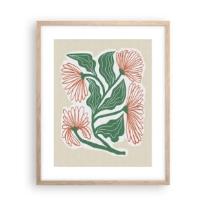 Poster in cornice rovere chiaro - Folklore e modernità - 40x50 cm