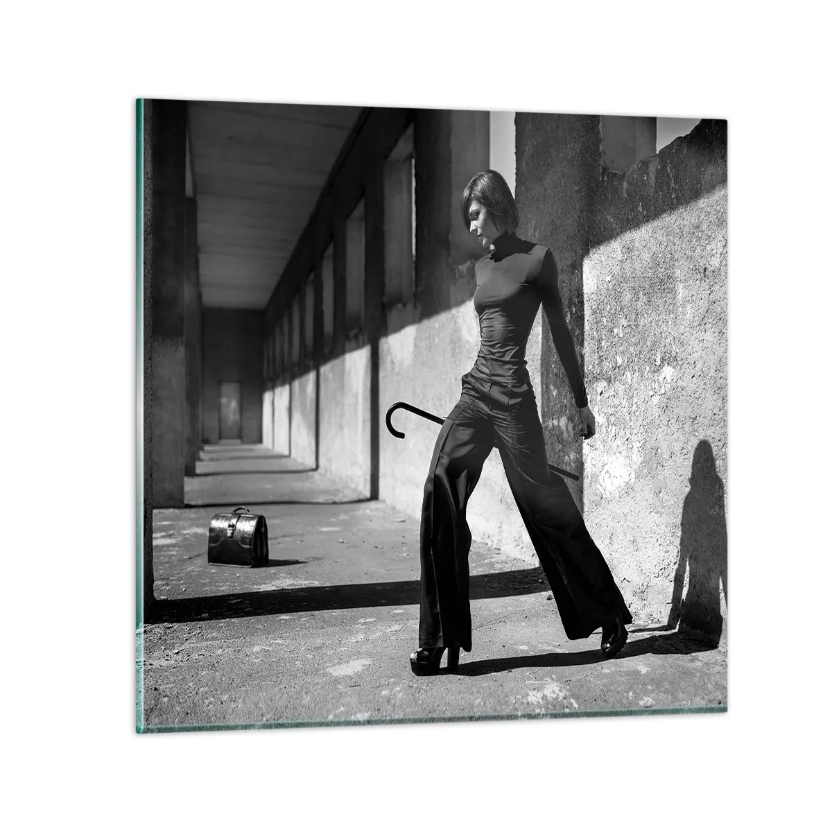 Quadro su vetro - Eleganza cittadina - 70x70 cm