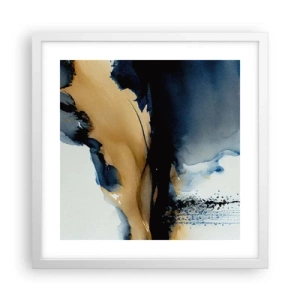 Poster in cornice bianca - Dietro la cortina - 40x40 cm