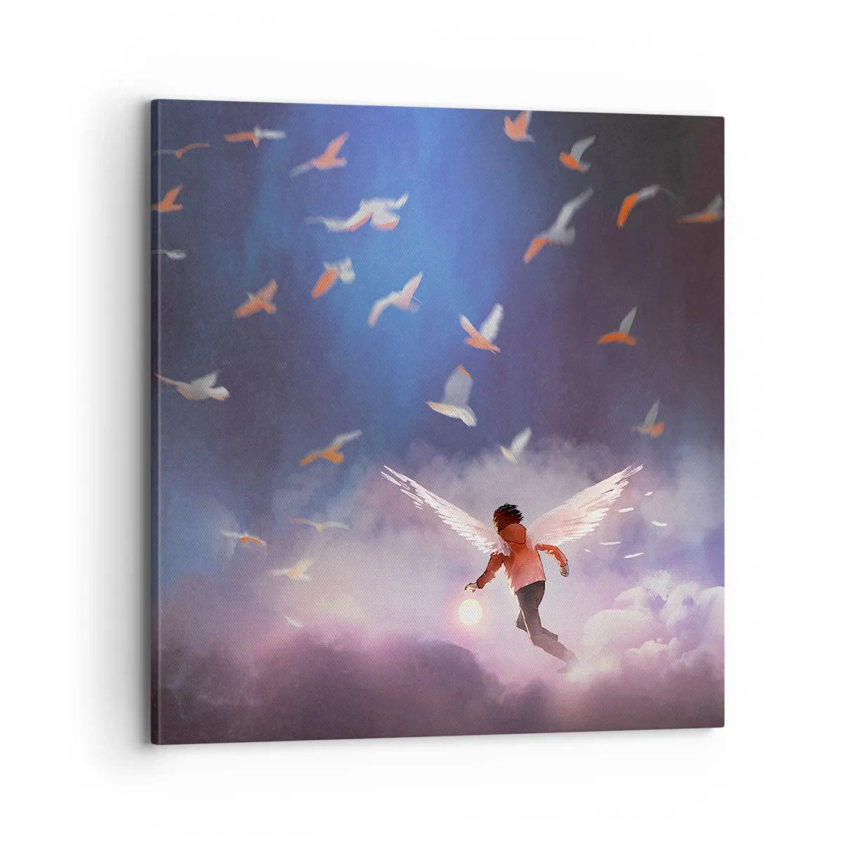 Quadro su tela - Stampe su Tela - Bisogna avere fantasia e coraggio - 70x70 cm