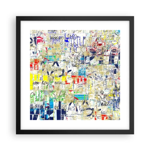 Poster in cornice nera - Semplicemente bello da vedere - 40x40 cm