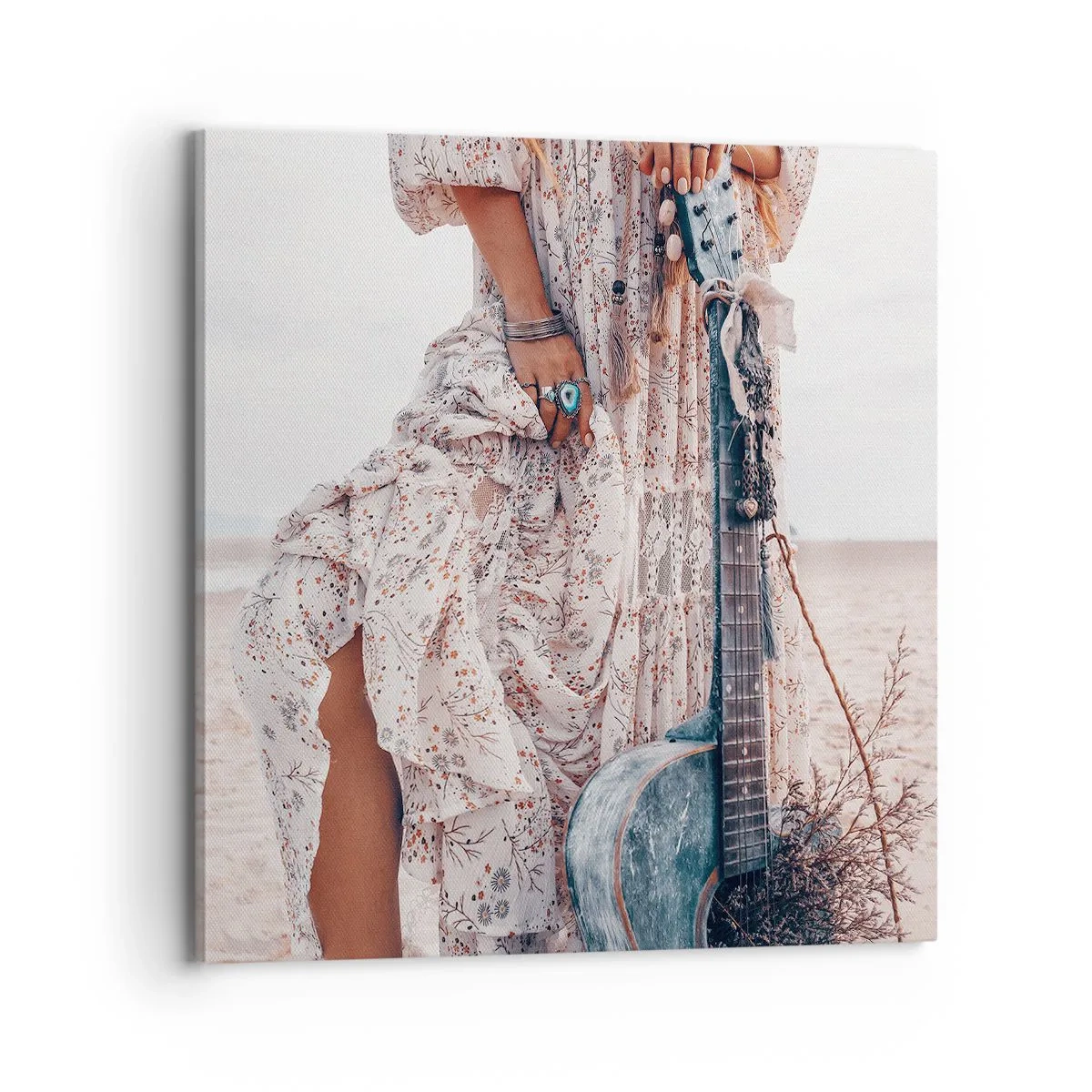 Quadro su tela - Stampe su Tela - Figli dei fiori in cammino - 70x70 cm