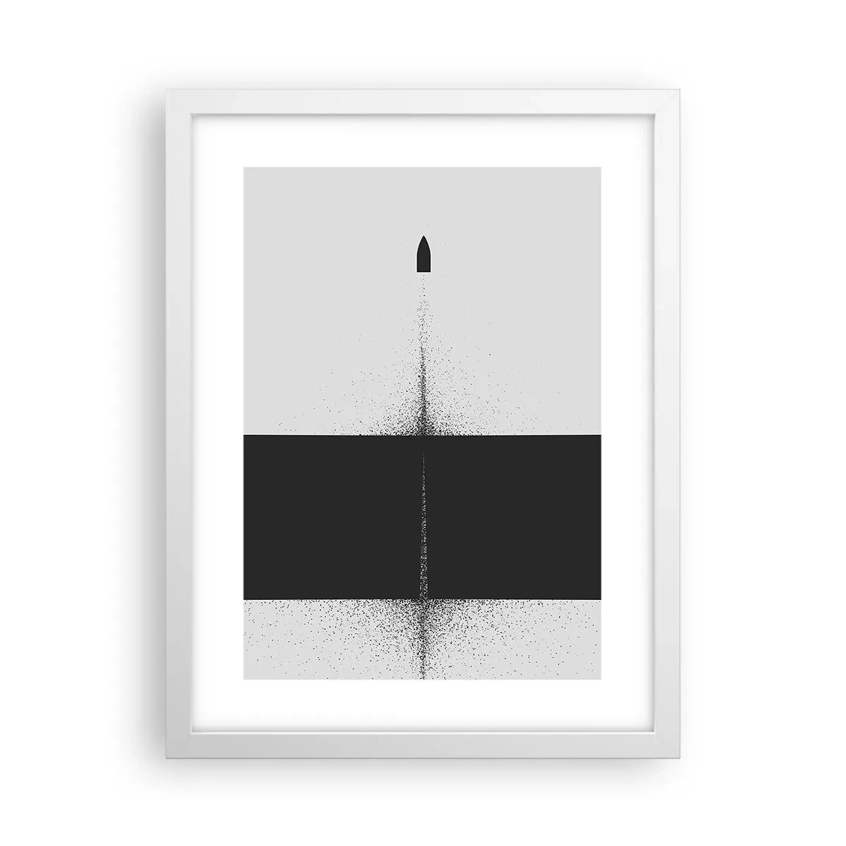 Poster in cornice bianca - Dritto allo scopo - 30x40 cm