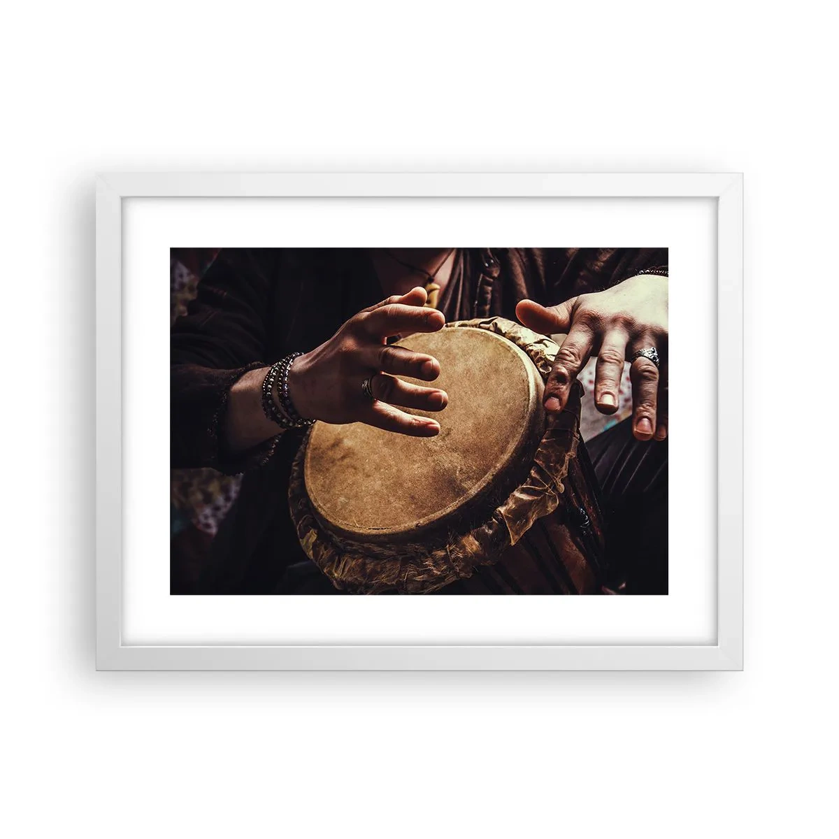 Poster in cornice bianca - Al ritmo del cuore - 40x30 cm