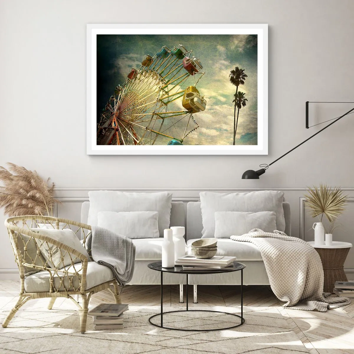 Poster in cornice bianca - Il divertimento comincia... - 100x70 cm