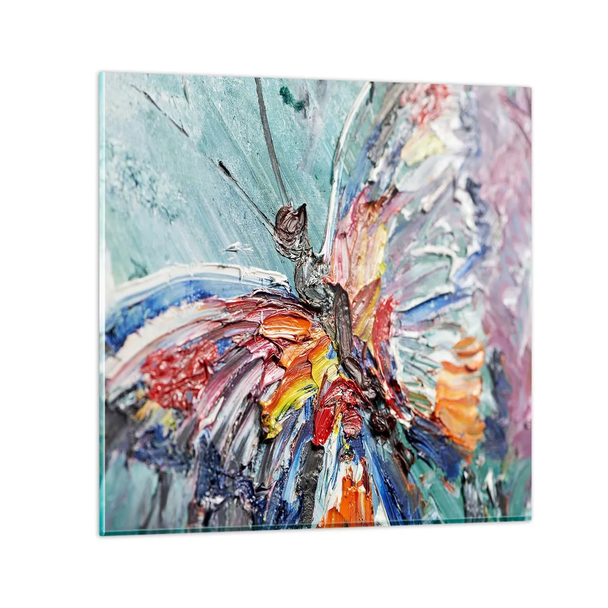 Quadro su vetro - Dipinto dalla natura - 40x40 cm