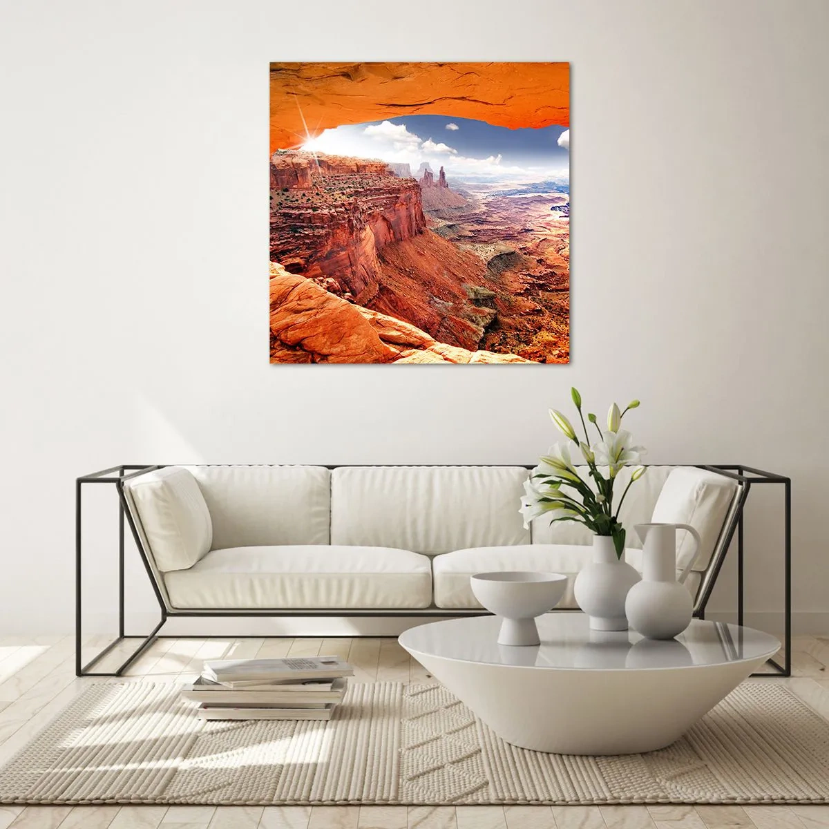 Quadro su vetro - Scolpiti dalla natura - 70x70 cm