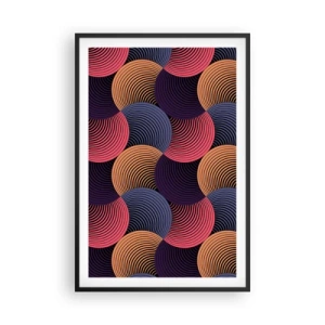 Poster in cornice nera - Al ritmo delle sfere - 61x91 cm