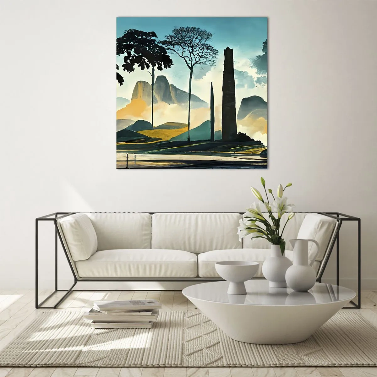 Quadro su vetro - Sempre più in alto - 30x30 cm