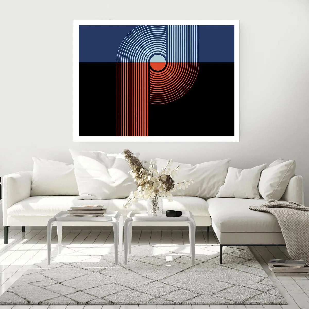 Poster - Nell'abbraccio geometrico - 50x40 cm
