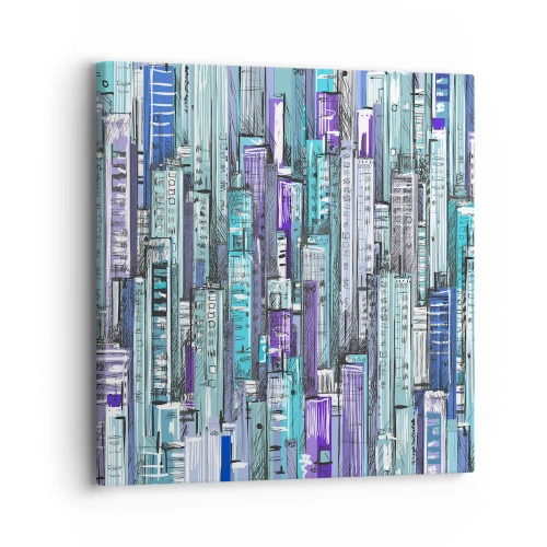 Quadro su tela - Stampe su Tela - Bluastri dal cielo - 30x30 cm