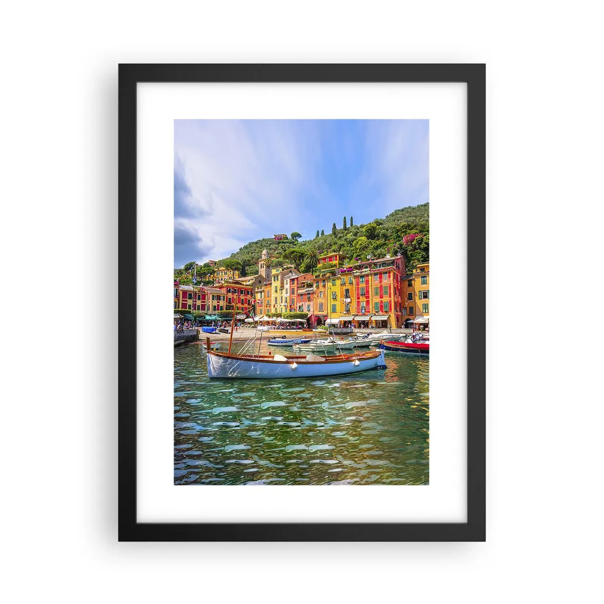 Poster in cornice nera - Mattino italiano - 30x40 cm