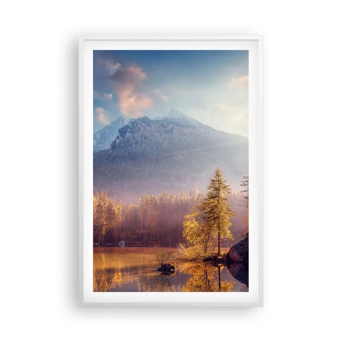 Poster in cornice bianca - Sui monti e nelle valli - 61x91 cm