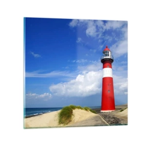 Quadro su vetro - L'eremo dei sogni - 30x30 cm