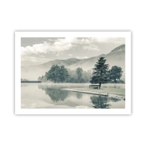 Poster - Il lago dorme ancora - 70x50 cm