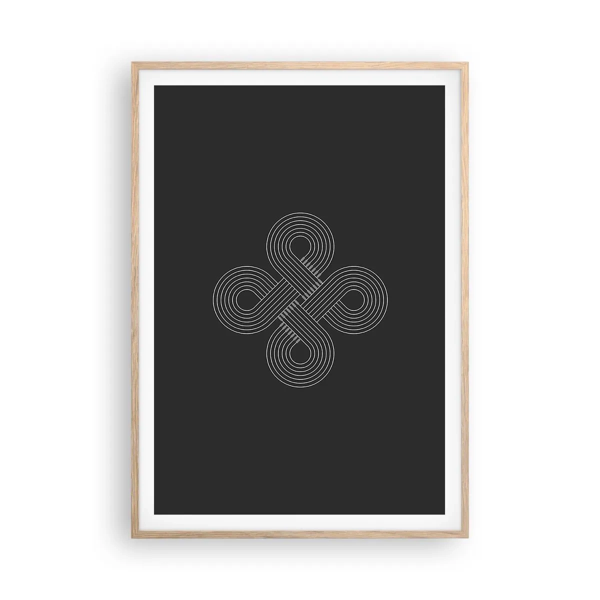 Poster in cornice rovere chiaro - Nello spirito celtico - 70x100 cm