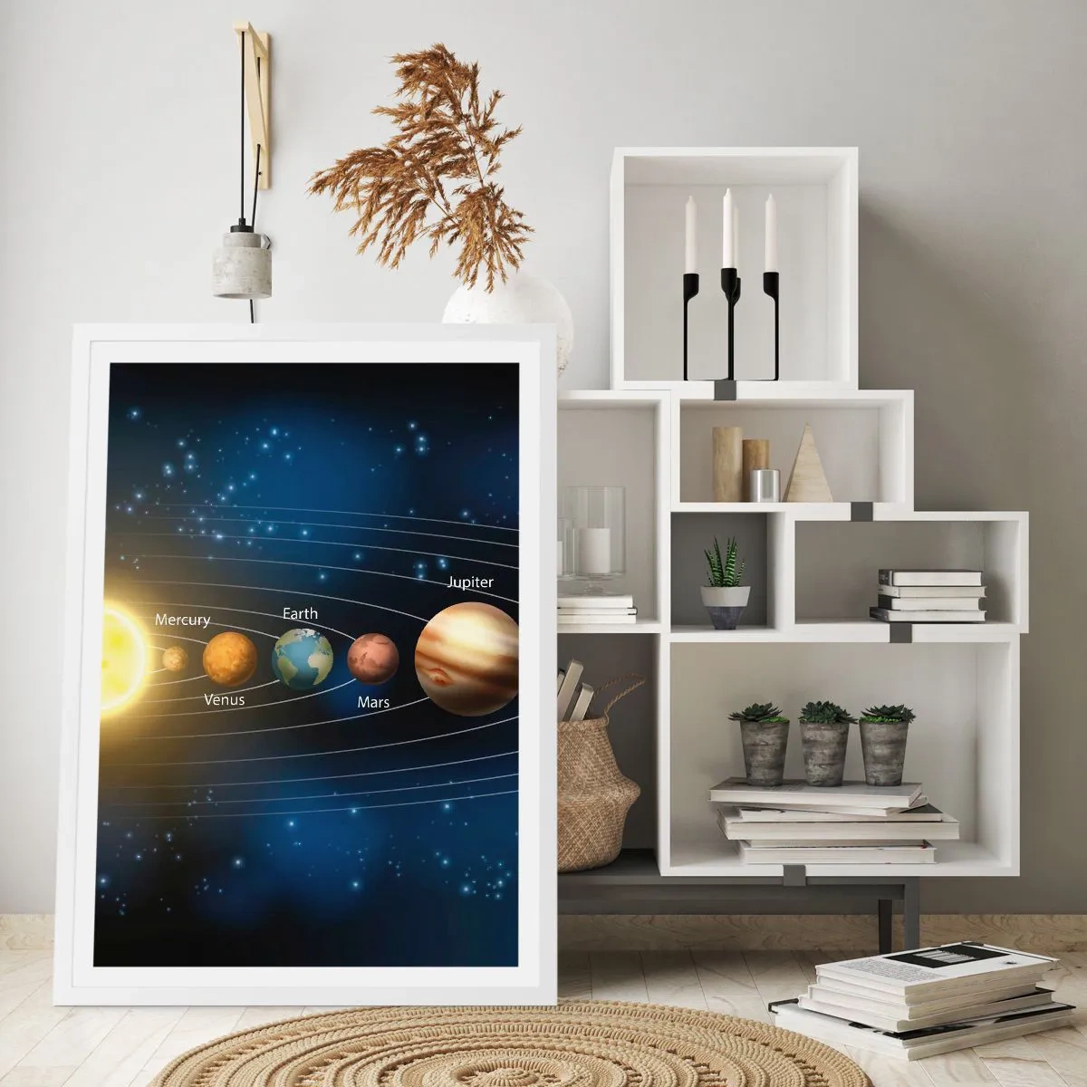 Poster in cornice bianca - Uno su dieci - 50x70 cm